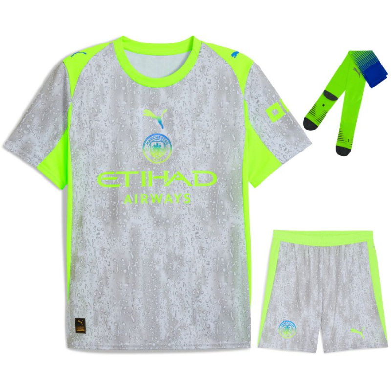 Set Completo Bambino Manchester City 2025/26 Terza Maglia – Edizione Giocatore